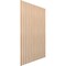 Ekena Millwork 94H x 1/4T Adjustable Wood Slat Wall Panel Kit w/ 3W Slats, Hickory contains 15 Slats SWW60X94X0250HI - alternate 3